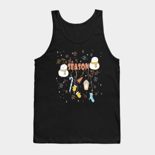 Tis the Season New Year Cute Holiday family Gift Tank Top